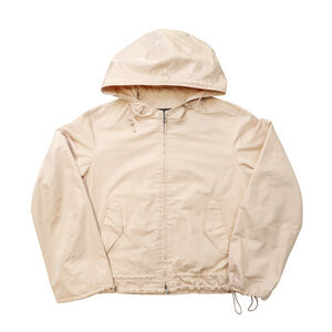 Vintage Loro Piana Gareth Light Pink Short Hooded Raincoat Hooded Zip Up Jacket
